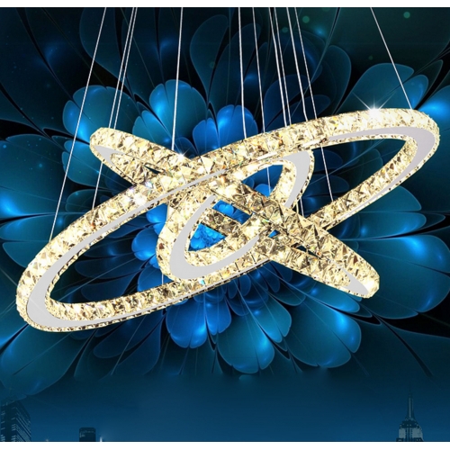 Żyrandol kryształowy RING 60x40x20 ciepła barwa K033